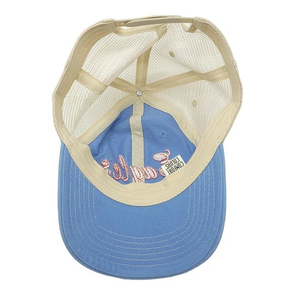 Eagles Denim Embroidered Mesh Snapback Cap Trucker Baseball Hat Comfort Colors - Picture 5 of 12